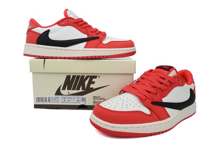 Travis Scott x Air Jordan 1 Low Red - DM7688-100